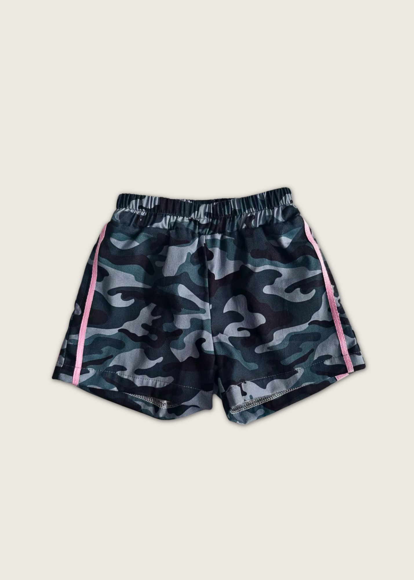 Little riot camo shorts.