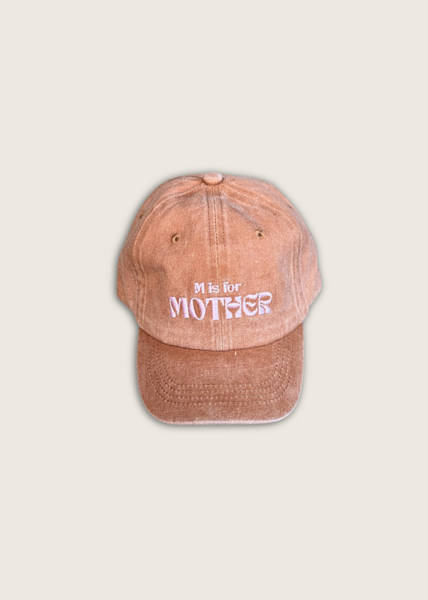 M is for Mother cap.