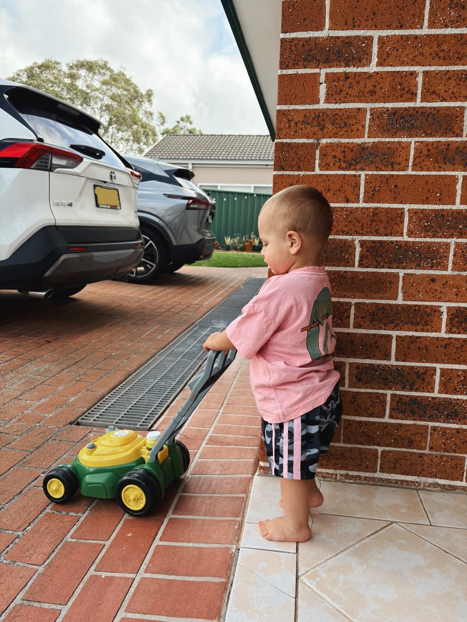 Little riot camo shorts.