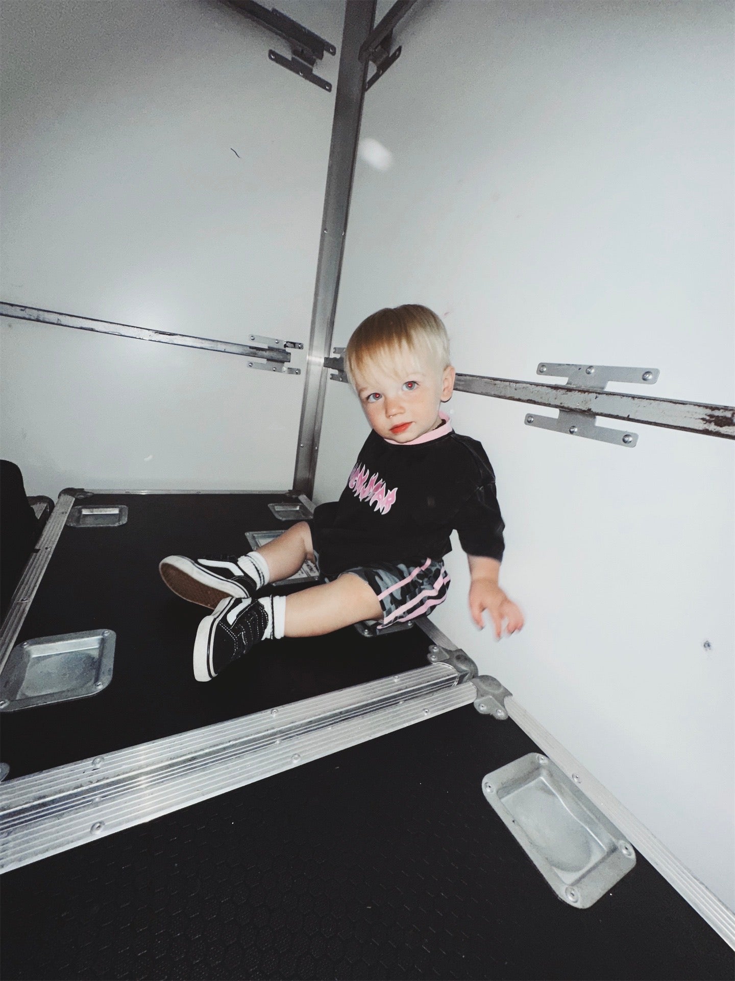 Little riot camo shorts.