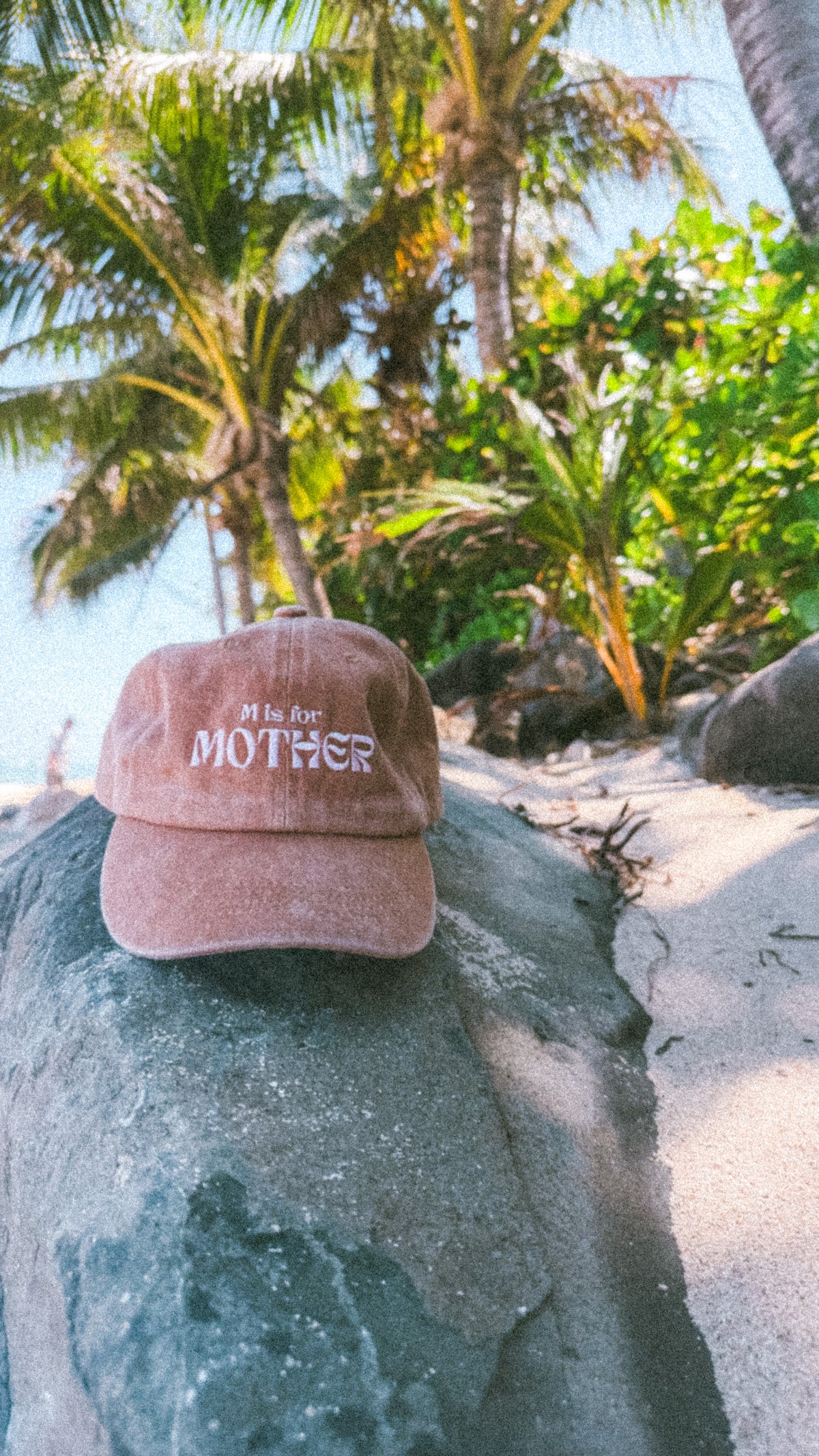 M is for Mother cap.